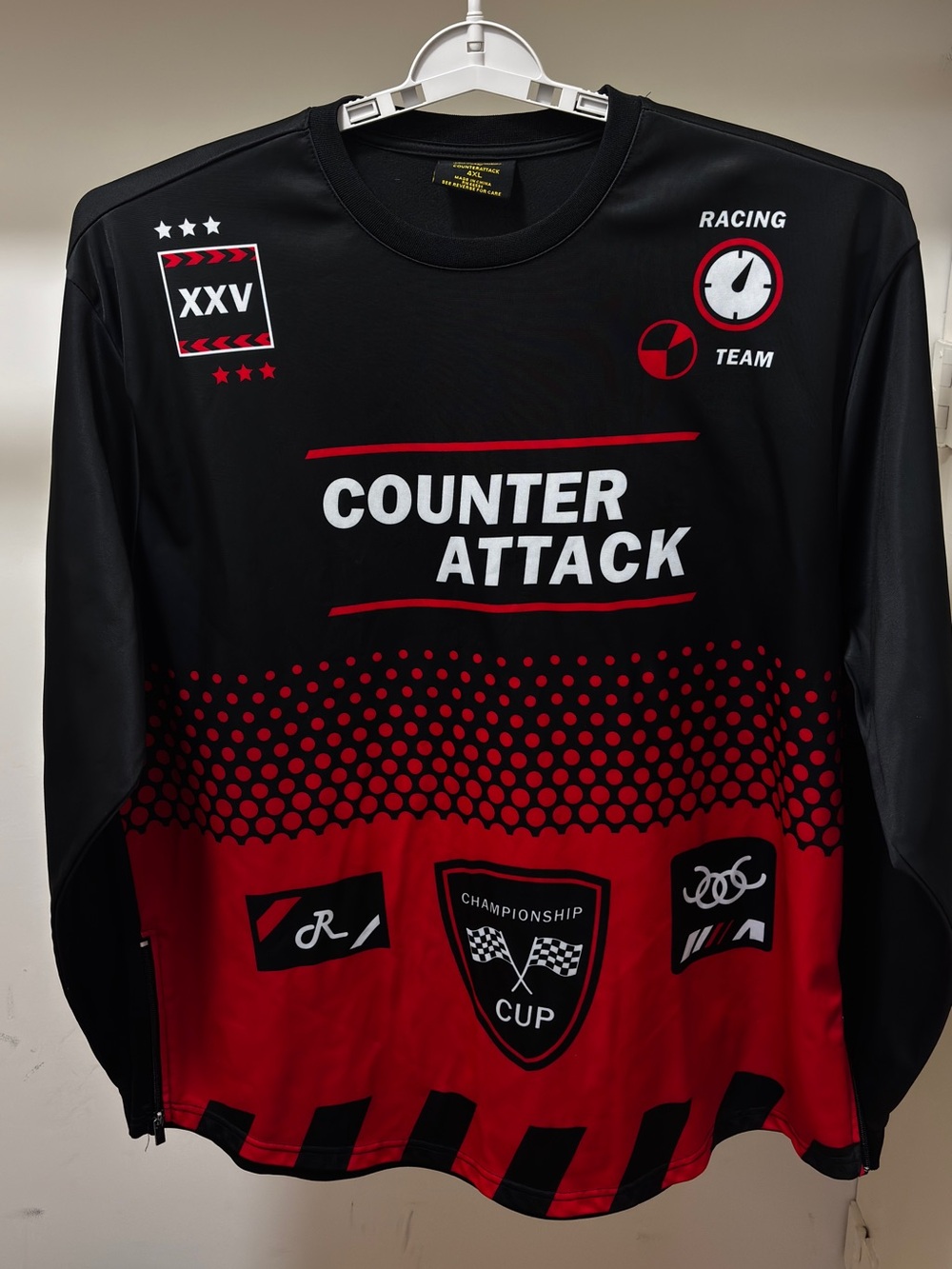 Red & Black Racing Long-Sleeve Top - Picture 7 of 8